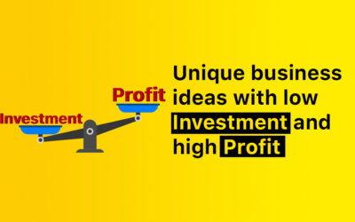 12 Unique business ideas with low Investment and high Profit (2023)